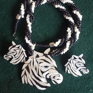 Zebra Necklace